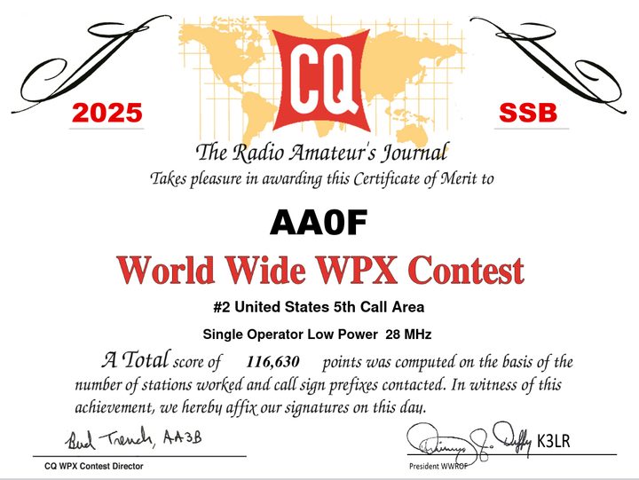 CQ WW WPX Contest 2025